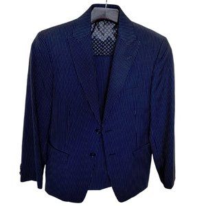 Tallia navy blue pin striped suit size 12 regular